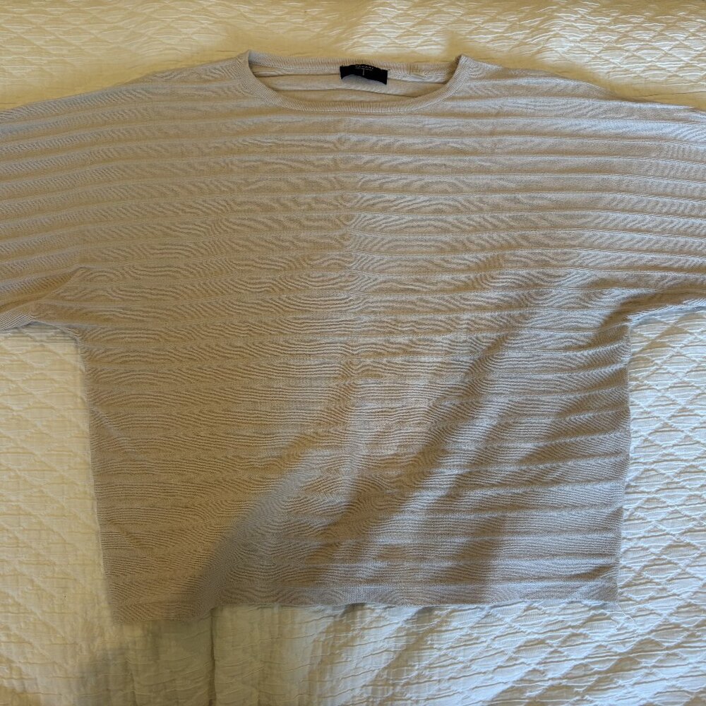 Tahari Women's Beige Lined Sweater